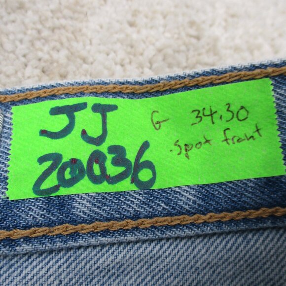 Levis Silvertab Jeans 'Womens 34 Blue Denim '94 Baggy Distressed 34x30 - Picture 6 of 16